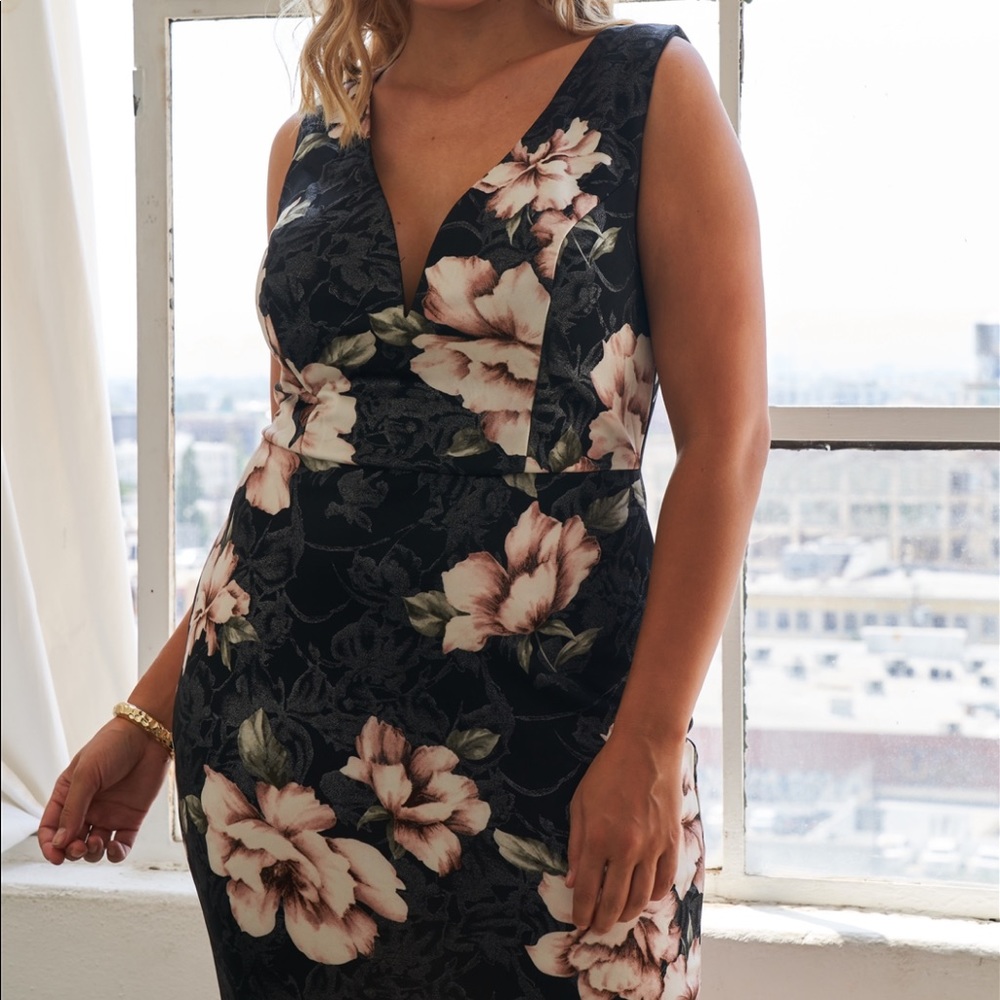 Plus size lace up dress 1x